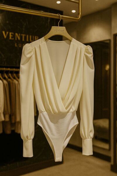 Ivory Elegance Drapeli Body Bluz