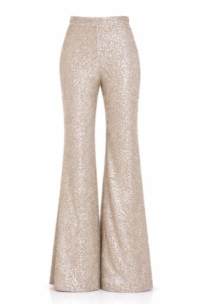 BEJ SİLVER PAYET İSPANYOL PAÇA PANTOLON